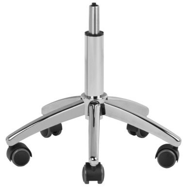Professionele cosmetische kruk AM-302 zwart met geprofileerde zitting voor manicure, pedicure en beautybehandelingen