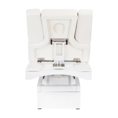 Professionele SPA-behandelbank Azzurro 815B elektrisch verstelbaar in glanzend wit voor cosmetische salons