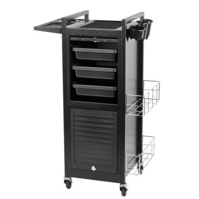 Professionele kappershulp Gabbiano Deluxe 401 met opvouwbare lade en opbergruimte voor de salon, 90 x 50 x 40 cm