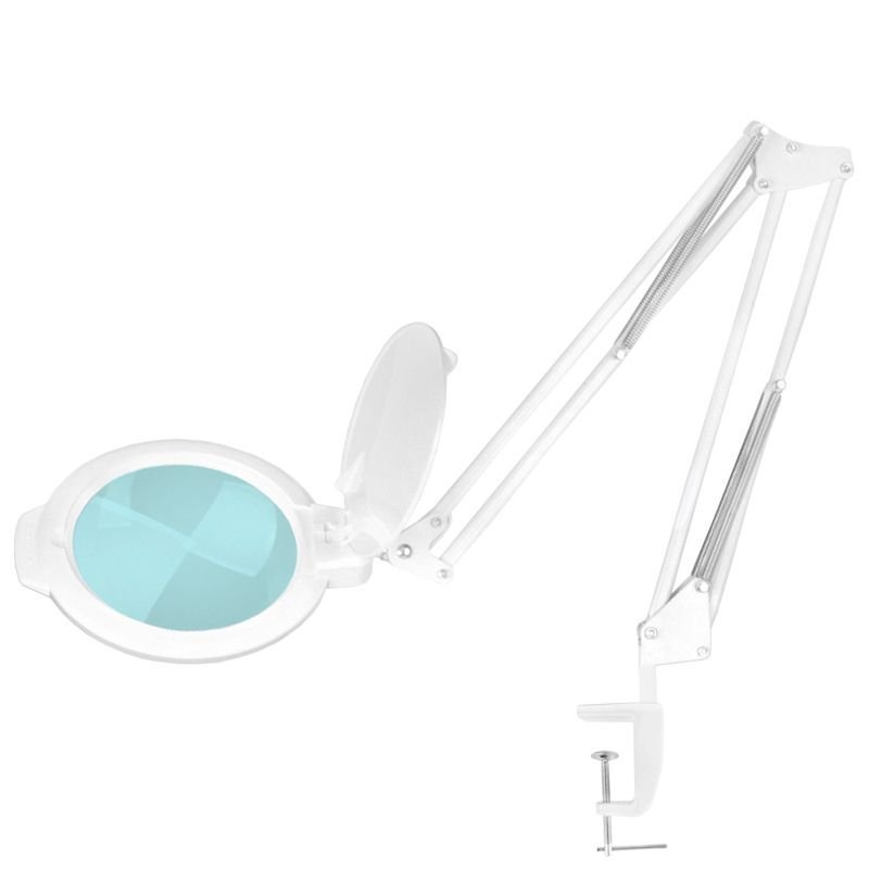 Professionele LED-loeplamp GLOW Moonlight 8012/5 wit voor tafelblad, manicure, pedicure en cosmetische behandelingen Professionele LED-loeplamp GLOW Moonlight 8012/5 wit voor tafelblad, manicure, pedicure en cosmetische behandelingen
