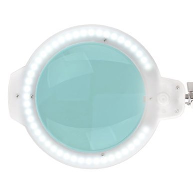 Professionele LED-loeplamp GLOW Moonlight 8012/5 wit voor tafelblad, manicure, pedicure en cosmetische behandelingen