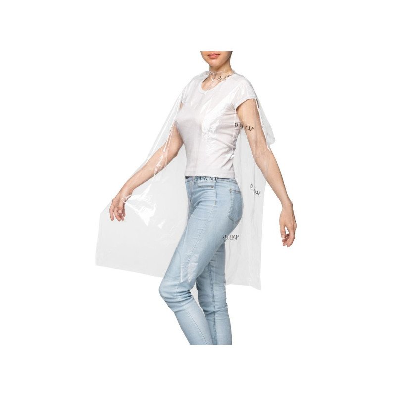 Wegwerpfolie kapperscape Diana 25 stuks 15 micron waterdicht 137 x 117 cm voor kledingbescherming in de kapsalon
