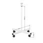 Professionele loeplamp S4 met LED en statief, 5 dioptrieën, 24 W, voor salon, manicure, pedicure en permanente make-up