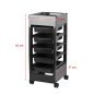 Gabbiano hairdressing trolley 048A black