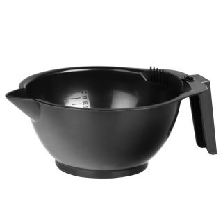 Verfmengkom A-013 zwart voor haarverf en professioneel kleuren in de kapsalon met comfortabel handvat en rubberen basis