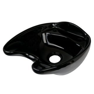 Wasbak voor kapperswasunit Gabbiano zwart voor professioneel salongebruik met ergonomische vorm en eenvoudig onderhoud