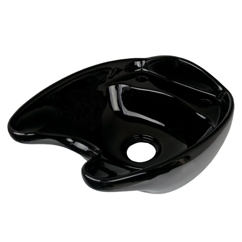 Wasbak voor kapperswasunit Gabbiano zwart voor professioneel salongebruik met ergonomische vorm en eenvoudig onderhoud