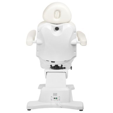 Elektrische behandelstoel Azzurro 869AS Pedi met 5 motoren, 180° draaibare zitting voor schoonheidssalon, wit