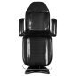 Hydraulische behandelstoel A-234 zwart voor professionele cosmetica, make-up en massage met vergrendelbare draaifunctie