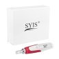 Microneedling pen SYIS 03 wit-rood voor cosmetische mesotherapie en professionele huidverbeterende behandelingen