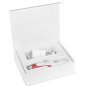 Microneedling pen SYIS 03 wit-rood voor cosmetische mesotherapie en professionele huidverbeterende behandelingen