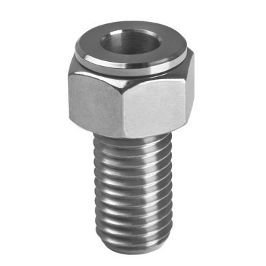Professionele loeplamphouder Tube Inox van inox staal voor tafelbladmontage tot 12 mm in salon, studio en praktijk