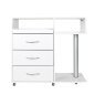 Professionele podologie-assistent Y-300 wit met laden en apparatuurplank voor pedicure, salons en behandelkamers Professionele podologie-assistent Y-300 wit met laden en apparatuurplank voor pedicure, salons en behandelkamers