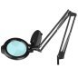 Professionele LED-loeplamp GLOW Moonlight 8013/6 zwart 5D met statief voor beauty, pedicure en tandheelkundig detailwerk