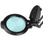 Professionele LED-loeplamp GLOW Moonlight 8013/6 zwart 5D met statief voor beauty, pedicure en tandheelkundig detailwerk