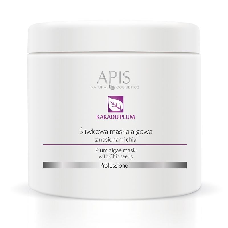 Algenmasker Plum met chiazaad Apis 200 g voor normale en droge huid, voedend en vitaliserend masker voor salons Algenmasker Plum met chiazaad Apis 200 g voor normale en droge huid, voedend en vitaliserend masker voor salons