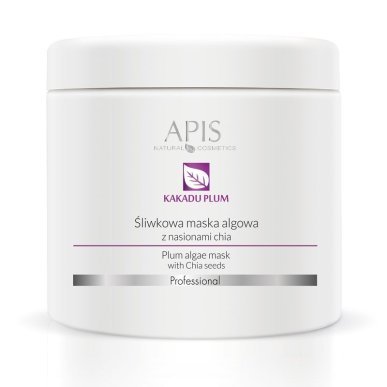 Algenmasker Plum met chiazaad Apis 200 g voor normale en droge huid, voedend en vitaliserend masker voor salons