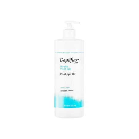 Nabehandelingsolie Depilflax 100 Citrus 1000 ml voor waxresten na ontharing met verzorgende werking in de salon