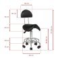 Cosmetic Stool Black 6001
