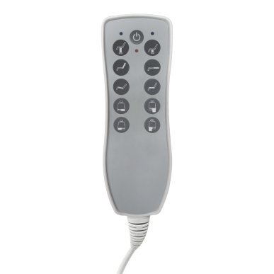 Elektrische pedicurestoel Azzurro 869AS Pedi met 5 motoren, draaibaar en grijs voor professionele pedicure en podologie
