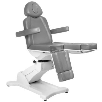Elektrische pedicurestoel Azzurro 869AS Pedi met 5 motoren, draaibaar en grijs voor professionele pedicure en podologie