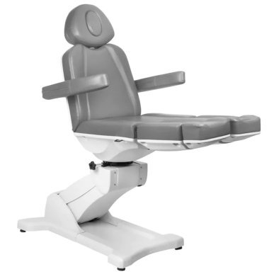 Elektrische pedicurestoel Azzurro 869AS Pedi met 5 motoren, draaibaar en grijs voor professionele pedicure en podologie