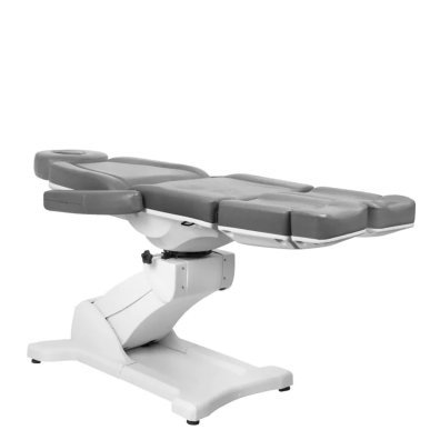 Elektrische pedicurestoel Azzurro 869AS Pedi met 5 motoren, draaibaar en grijs voor professionele pedicure en podologie