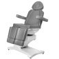 Elektrische pedicurestoel Azzurro 869AS Pedi met 5 motoren, draaibaar en grijs voor professionele pedicure en podologie