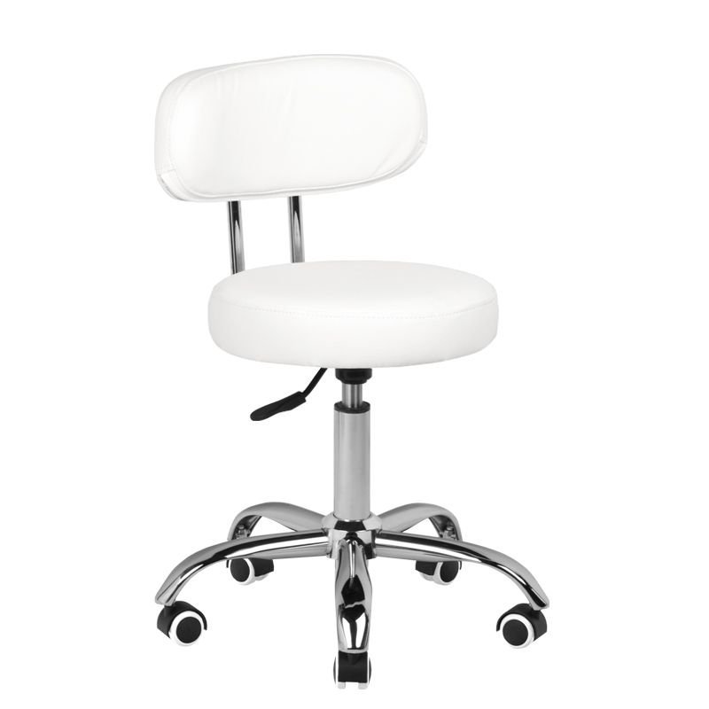 Professionele pedicurekruk A-007 wit met hydraulische hoogteverstelling voor pedicurebehandelingen in salon en praktijk Professionele pedicurekruk A-007 wit met hydraulische hoogteverstelling voor pedicurebehandelingen in salon en praktijk
