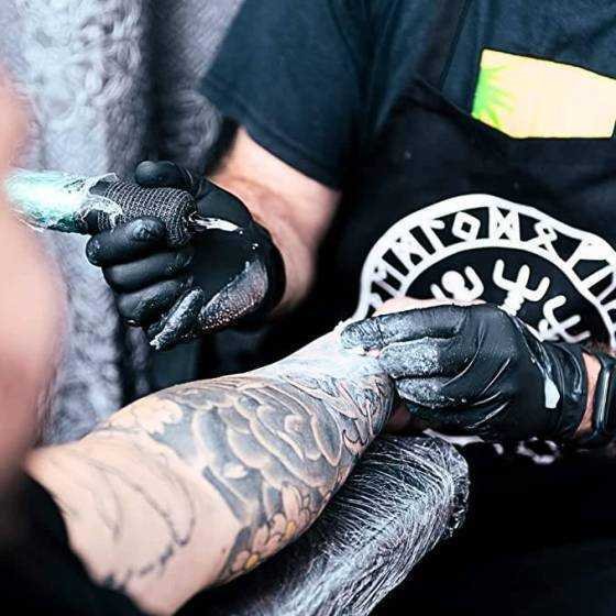 GANTS NITRILE NOIR (L) - Fredimix Tattoo