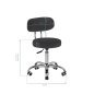 Professionele pedicurekruk A-007 zwart met hydraulische hoogteverstelling voor pedicure, podologie en beautysalon Professionele pedicurekruk A-007 zwart met hydraulische hoogteverstelling voor pedicure, podologie en beautysalon