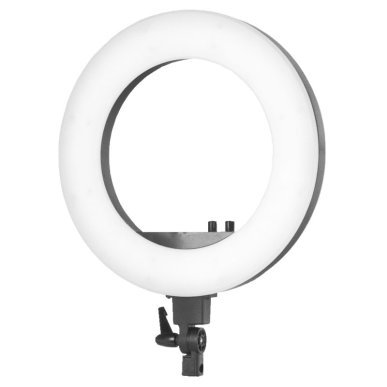 LED-ringlamp 18 inch 48 W zwart met statief voor make-up, beauty, tattoo en productfotografie voor salon en studio
