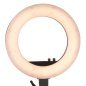 LED-ringlamp 18 inch 48 W zwart met statief voor make-up, beauty, tattoo en productfotografie voor salon en studio LED-ringlamp 18 inch 48 W zwart met statief voor make-up, beauty, tattoo en productfotografie voor salon en studio