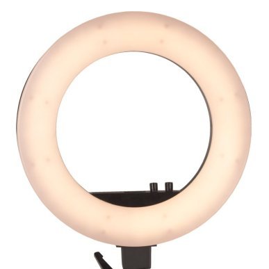 LED-ringlamp 18 inch 48 W zwart met statief voor make-up, beauty, tattoo en productfotografie voor salon en studio