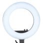 LED-ringlamp 18 inch 48 W zwart met statief voor make-up, beauty, tattoo en productfotografie voor salon en studio LED-ringlamp 18 inch 48 W zwart met statief voor make-up, beauty, tattoo en productfotografie voor salon en studio
