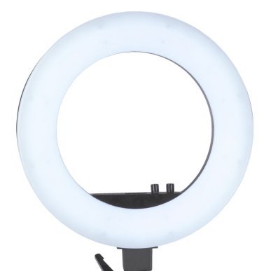 LED-ringlamp 18 inch 48 W zwart met statief voor make-up, beauty, tattoo en productfotografie voor salon en studio