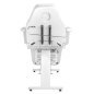 Cosmetische behandelstoel Basic 202 wit met lades en handmatige verstelling voor beauty-, massage- en tattoosalons