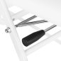 Professionele beautystoel 557A wit met bakje voor cosmetische behandelingen, pedicure en professioneel salongebruik