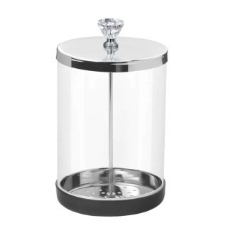 Glazen desinfectiepot voor instrumenten 750 ml voor cosmetica, manicure en podologie in professionele salons en beautypraktijken