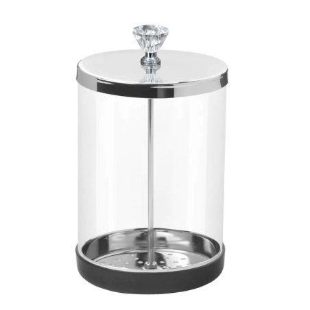 Glazen desinfectiepot voor instrumenten 750 ml voor cosmetica, manicure en podologie in professionele salons en beautypraktijken