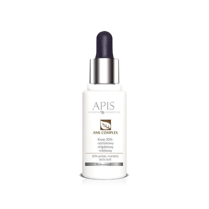 Cosmetisch zuur Amlcomplex 30% Apis 30 ml voor zuurbehandelingen in de salon met azelaïnezuur, amandelzuur en melkzuur