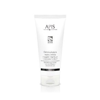 Detox-gelmasker met bamboehoutskool en geïoniseerd zilver Apis 200 ml voor professionele huidverzorging en salonbehandelingen