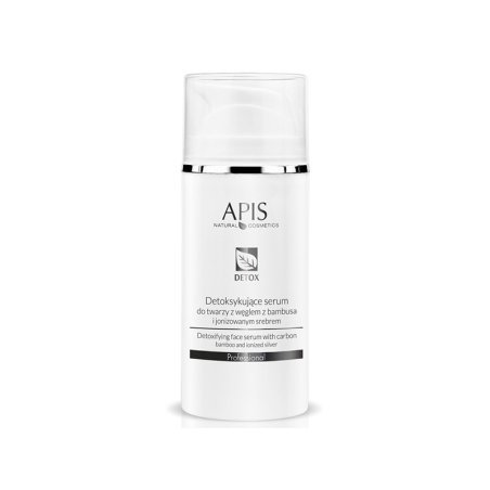 Detox gezichtsserum Apis met bamboehoutskool en geïoniseerd zilver, 100 ml voor frisse gezichtshuid