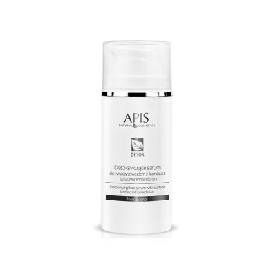 Detox gezichtsserum Apis met bamboehoutskool en geïoniseerd zilver, 100 ml voor frisse gezichtshuid