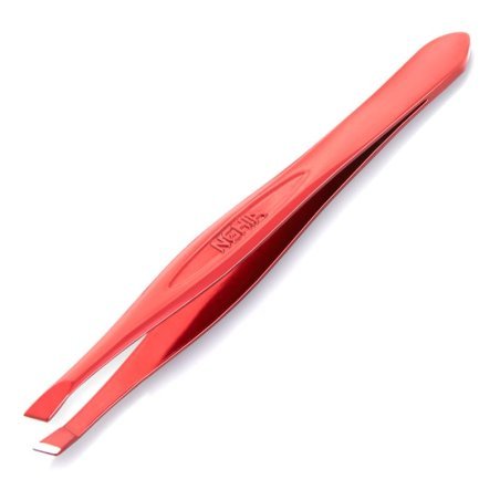 Professionele pincet Nghia T-01 Export rood voor nauwkeurige manicure, pedicure, wenkbrauw- en nagelbehandelingen