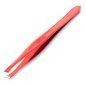 Professionele pincet Nghia T-01 Export rood voor nauwkeurige manicure, pedicure, wenkbrauw- en nagelbehandelingen