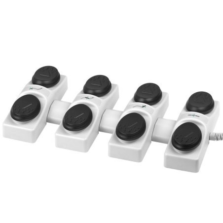 Voetbediening voor behandelstoel Azzurro 4 motors voor handsfree bediening in professionele salons en dagelijks gebruik
