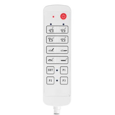 Elektrische verwarmde behandelbank Azzurro 838 met 4 motoren voor professionele beautysalons en behandelpraktijken
