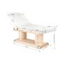 Elektrische verwarmde behandelbank Azzurro 838 met 4 motoren voor professionele beautysalons en behandelpraktijken Elektrische verwarmde behandelbank Azzurro 838 met 4 motoren voor professionele beautysalons en behandelpraktijken