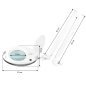 Elegante 6027 60 LED magnifier lamp 5d smd for table top